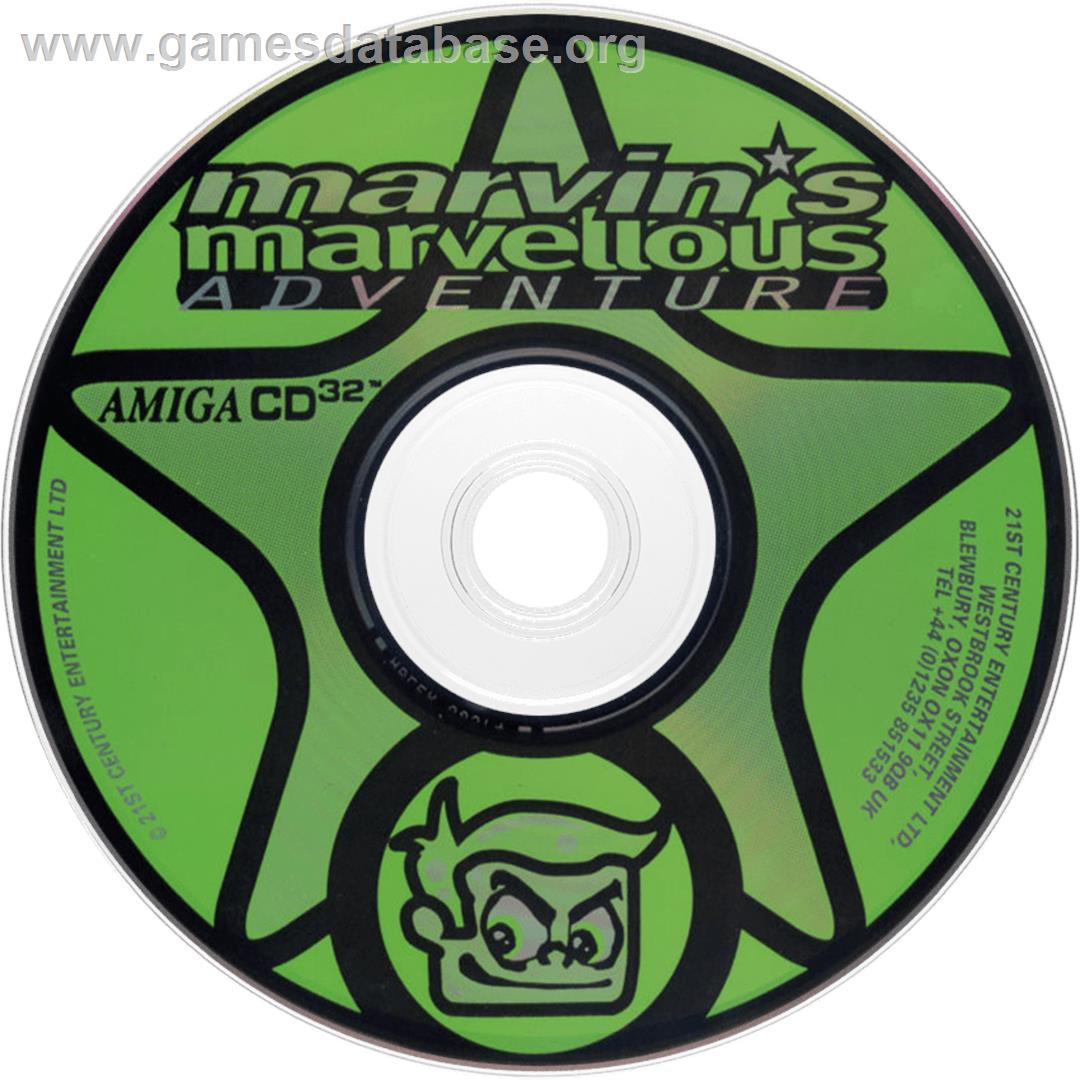 Marvin's Marvellous Adventure - Commodore Amiga CD32 - Artwork - Disc