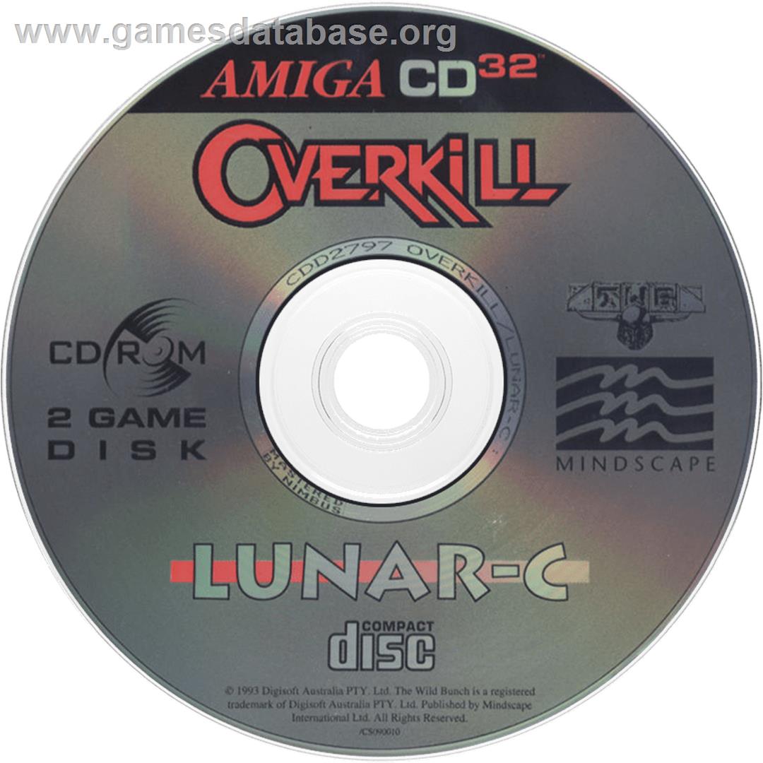 Overkill And Lunar-c - Commodore Amiga CD32 - Artwork - Disc