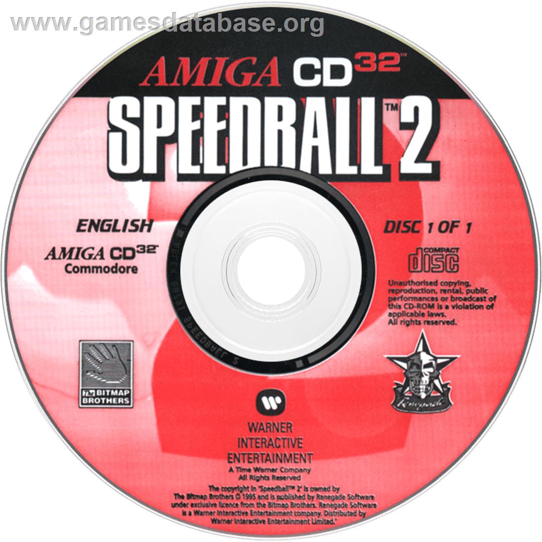Speedball 2 - Brutal Deluxe - Commodore Amiga CD32 - Artwork - Disc
