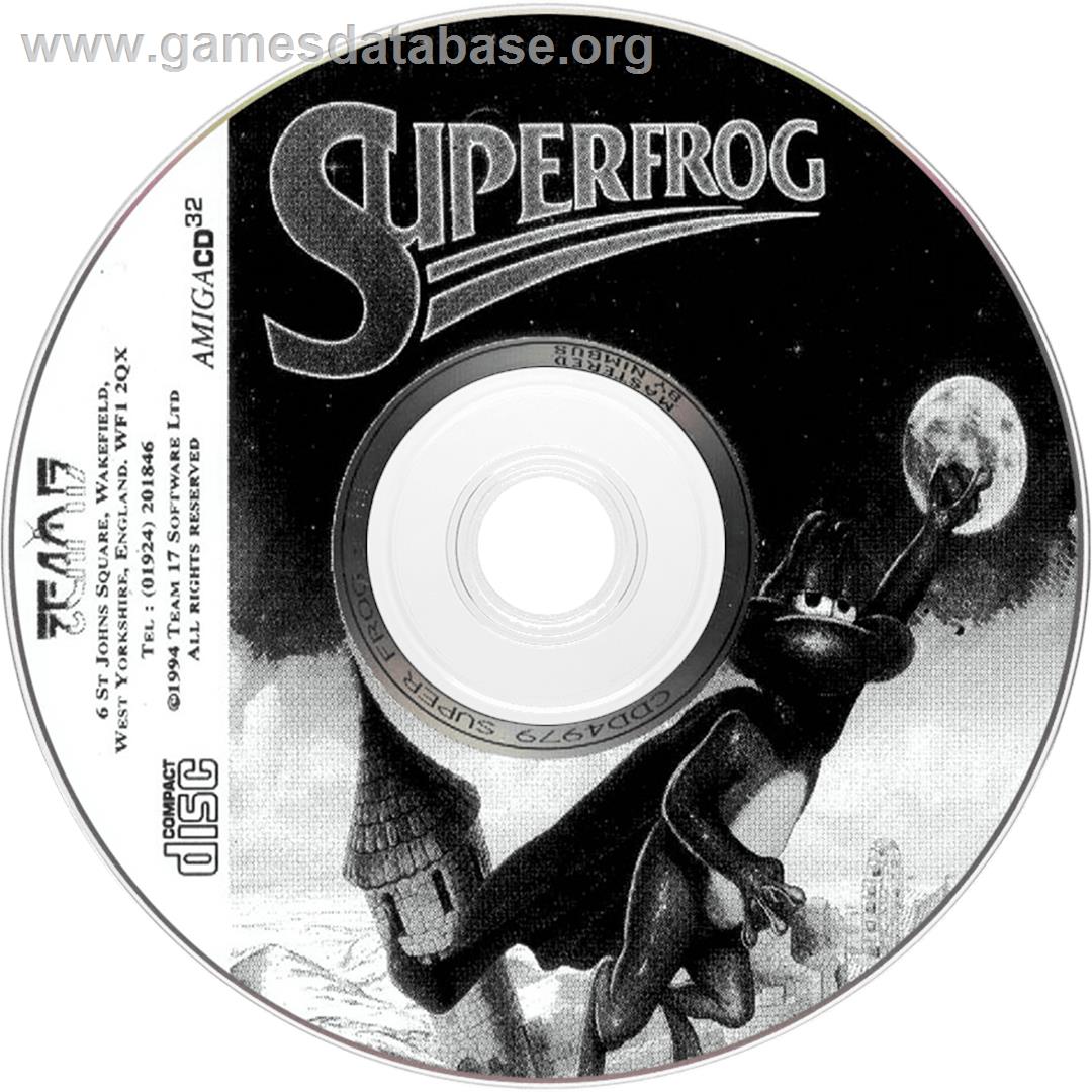 Super Frog - Commodore Amiga CD32 - Artwork - Disc