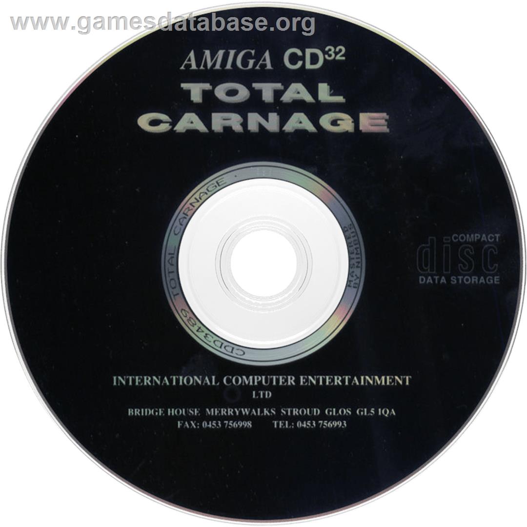 Total Carnage - Commodore Amiga CD32 - Artwork - Disc