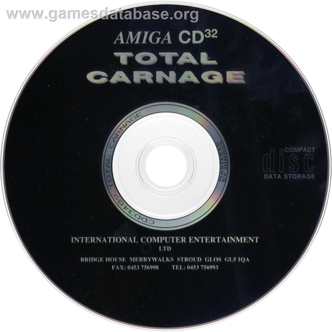 Total Carnage - Commodore Amiga CD32 - Artwork - Disc