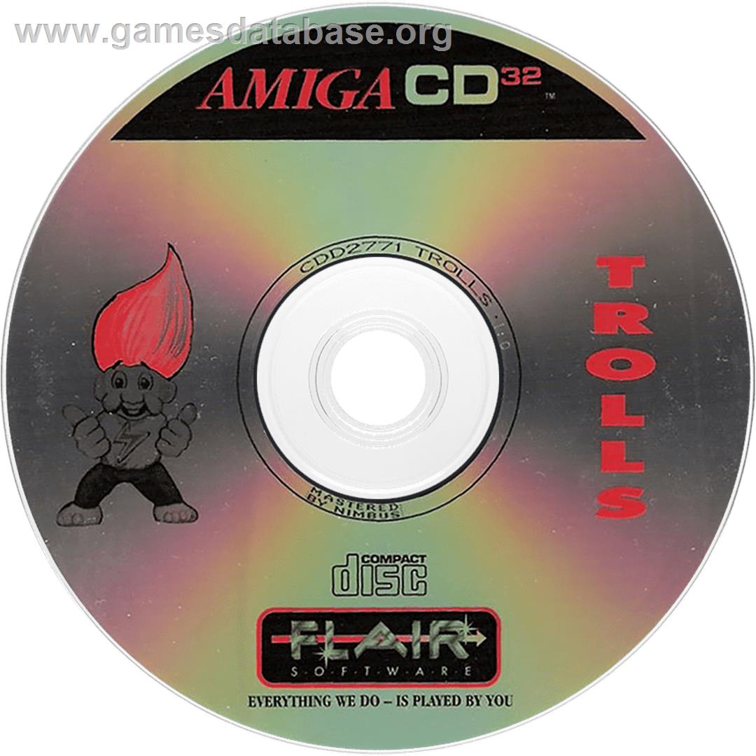 Trolls - Commodore Amiga CD32 - Artwork - Disc