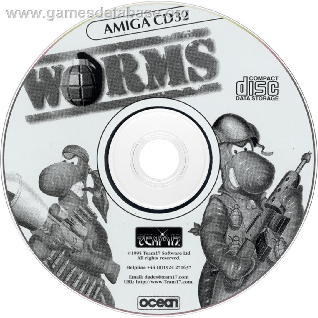 Worms - Commodore Amiga CD32 - Artwork - Disc