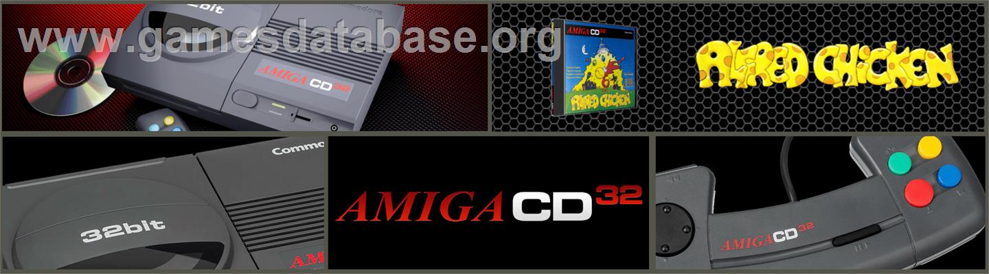 Alfred Chicken - Commodore Amiga CD32 - Artwork - Marquee