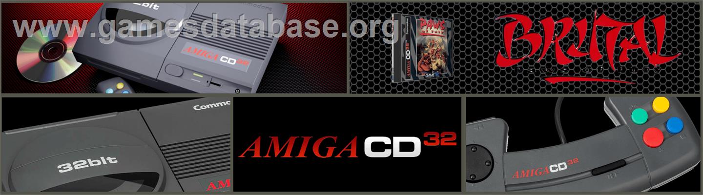 Brutal: Paws of Fury - Commodore Amiga CD32 - Artwork - Marquee
