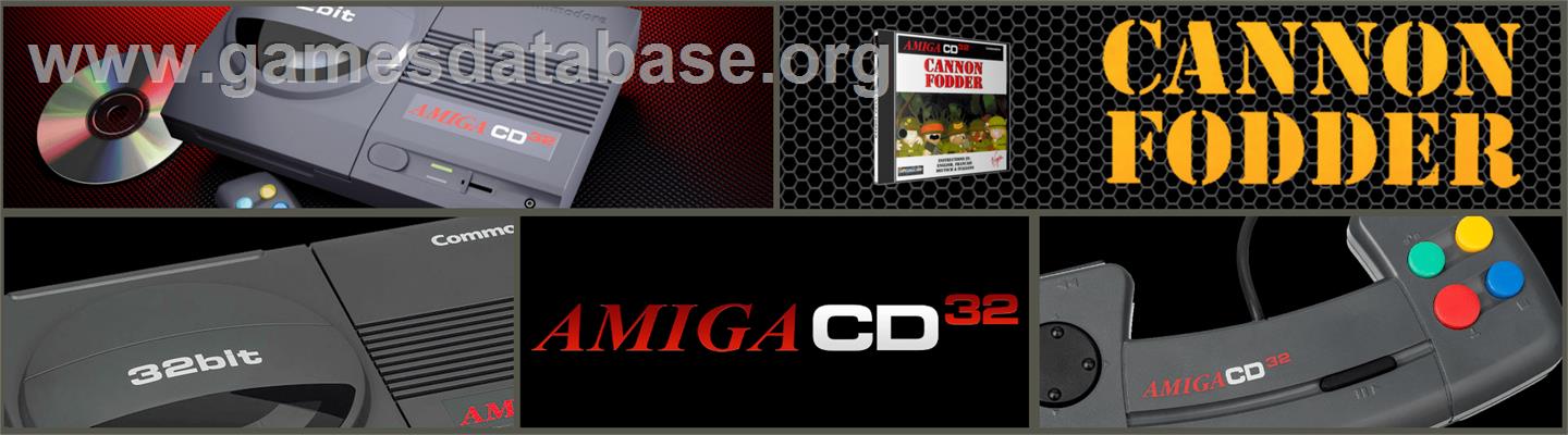 Cannon Fodder - Commodore Amiga CD32 - Artwork - Marquee