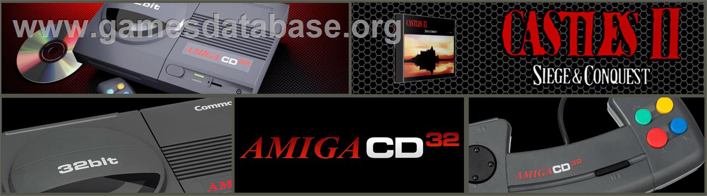 Castles 2: Siege & Conquest - Commodore Amiga CD32 - Artwork - Marquee