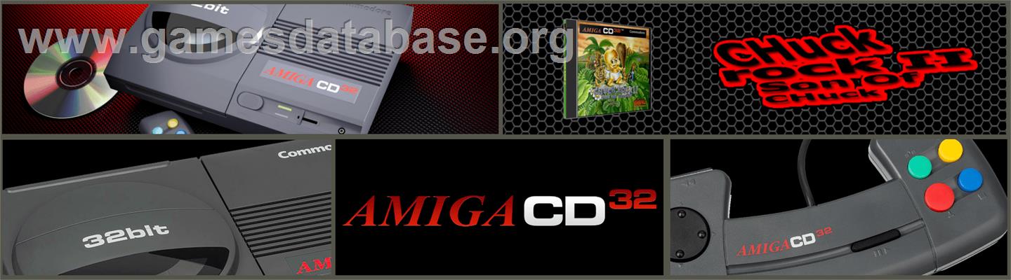 Chuck Rock 2: Son of Chuck - Commodore Amiga CD32 - Artwork - Marquee