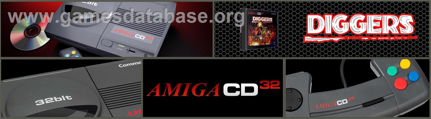 Diggers - Commodore Amiga CD32 - Artwork - Marquee