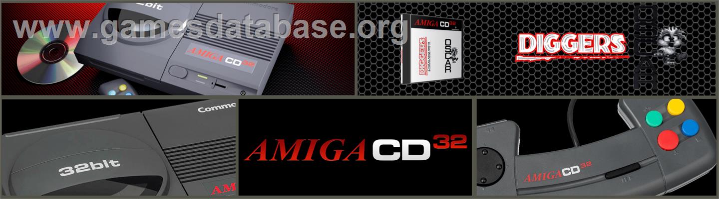 Diggers And Oscar - Commodore Amiga CD32 - Artwork - Marquee