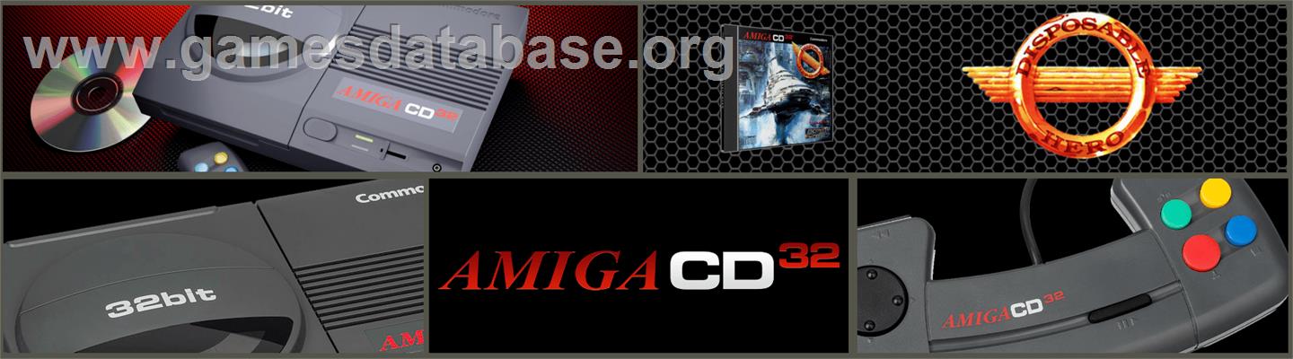 Disposable Hero - Commodore Amiga CD32 - Artwork - Marquee