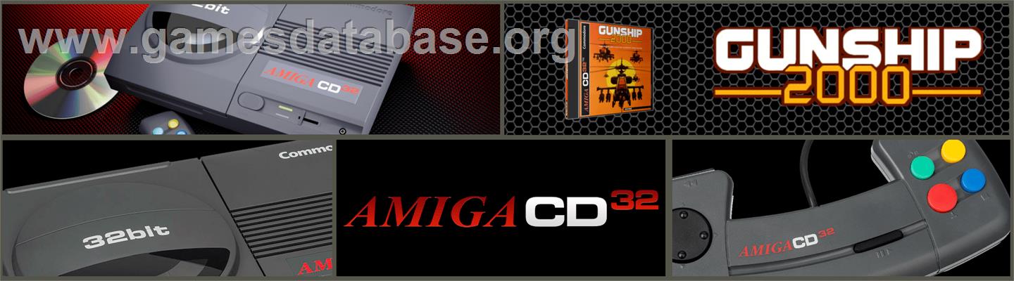 Gunship 2000 - Commodore Amiga CD32 - Artwork - Marquee