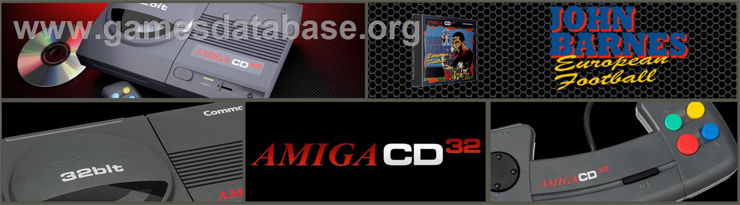 John Barnes' European Football - Commodore Amiga CD32 - Artwork - Marquee