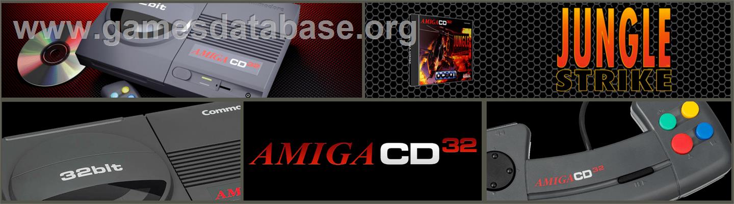 Jungle Strike - Commodore Amiga CD32 - Artwork - Marquee