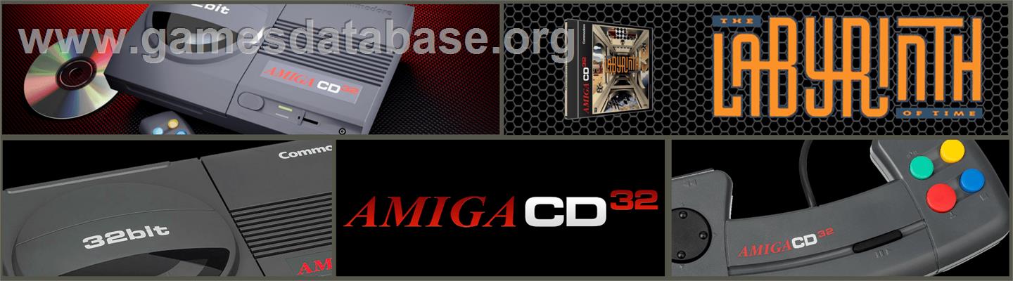 Labyrinth of Time - Commodore Amiga CD32 - Artwork - Marquee