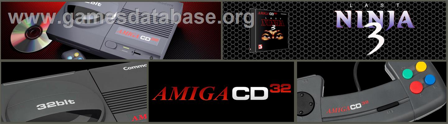 Last Ninja 3 - Commodore Amiga CD32 - Artwork - Marquee
