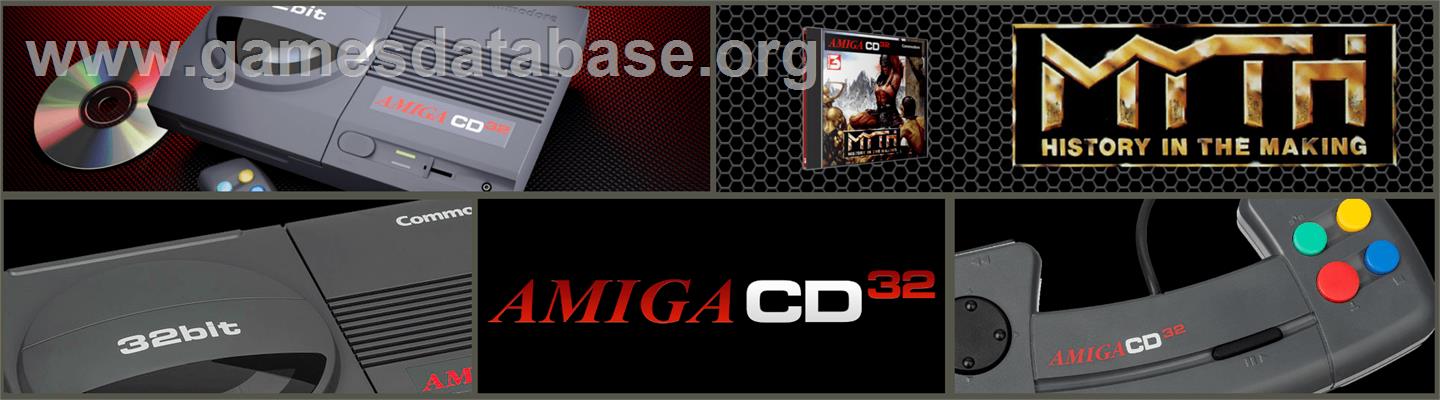 Myth: History in the Making - Commodore Amiga CD32 - Artwork - Marquee