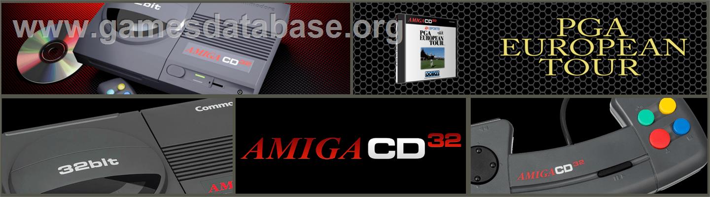 PGA European Tour - Commodore Amiga CD32 - Artwork - Marquee