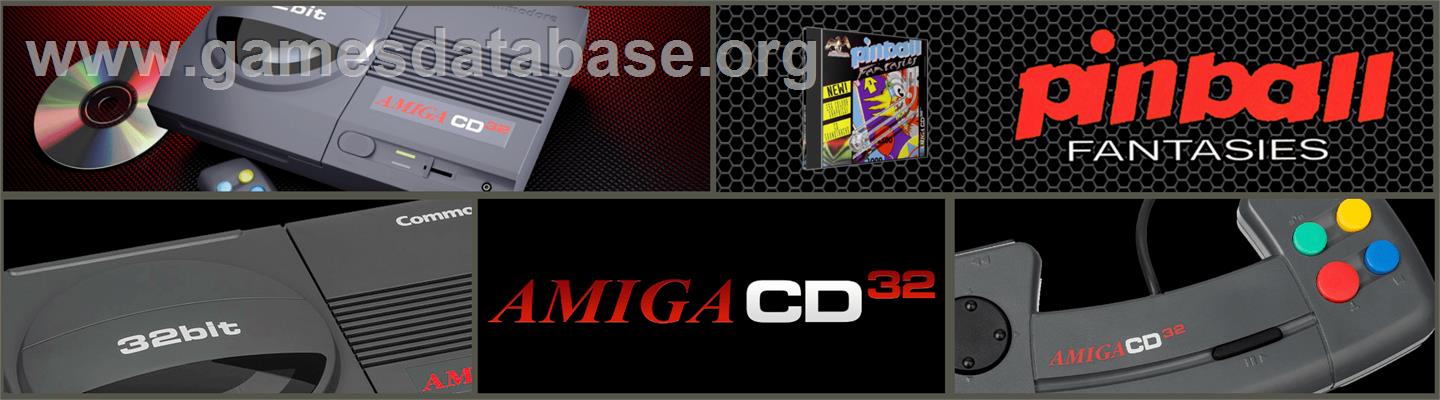 Pinball Fantasies - Commodore Amiga CD32 - Artwork - Marquee