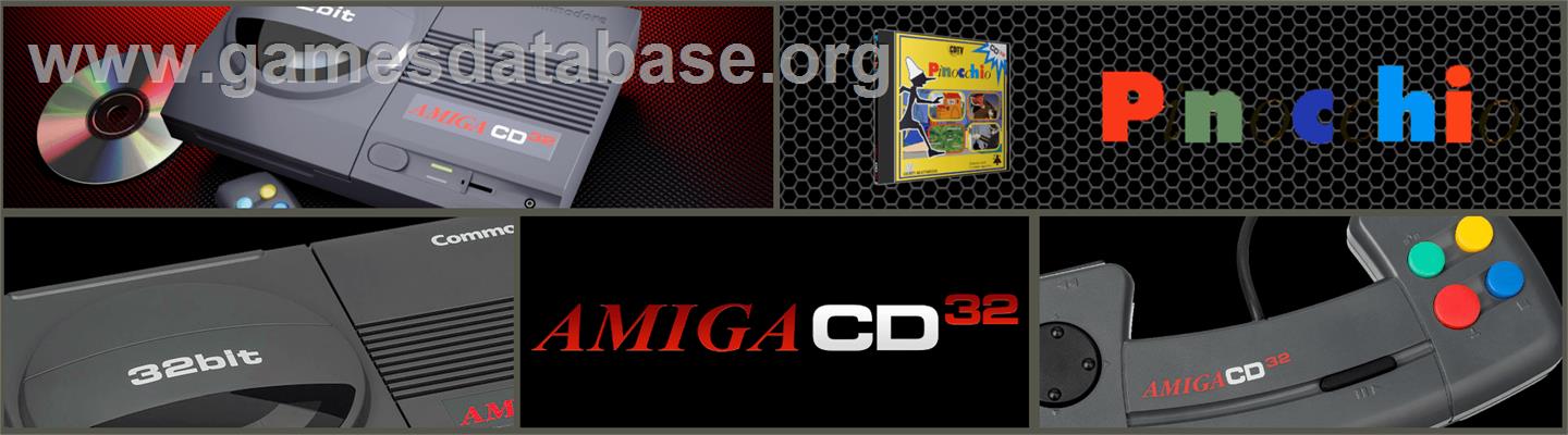 Pinocchio - Commodore Amiga CD32 - Artwork - Marquee