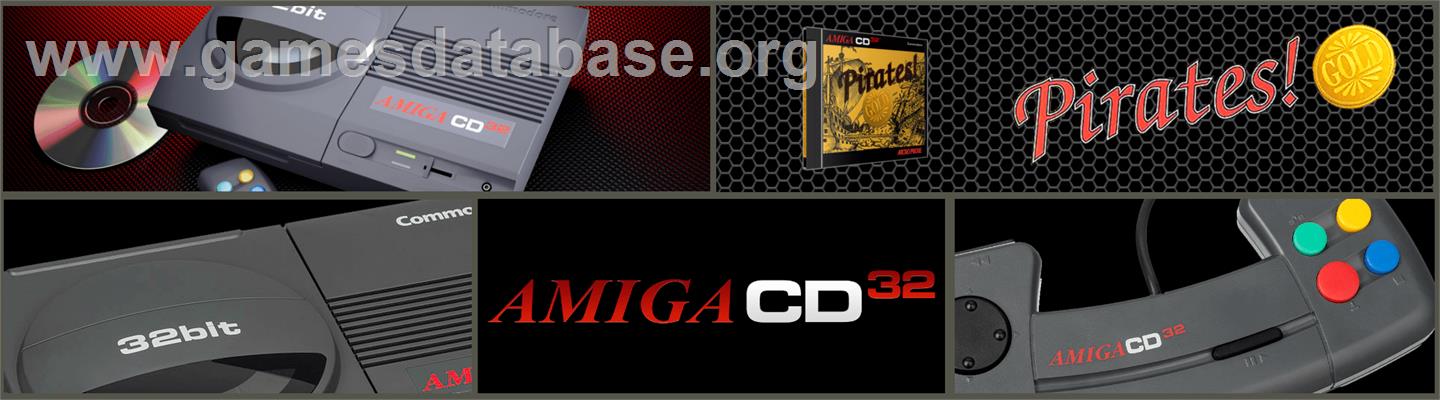 Pirates! Gold - Commodore Amiga CD32 - Artwork - Marquee