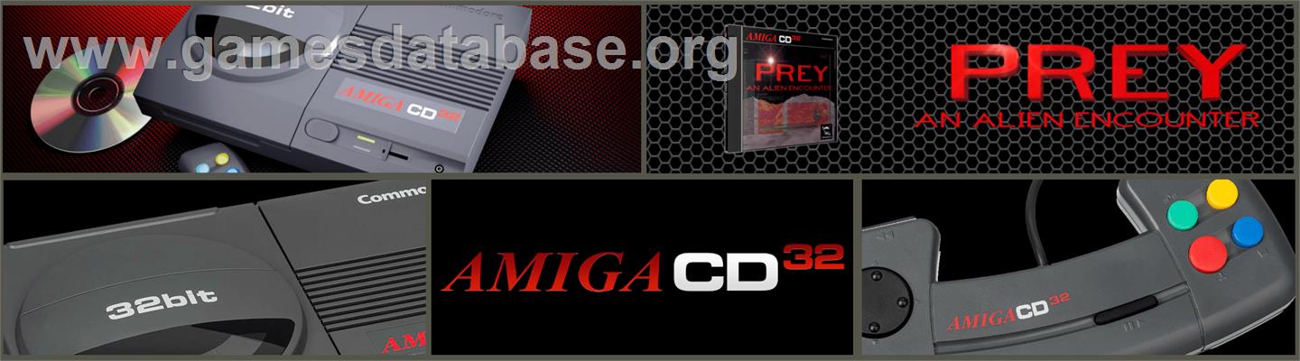 Prey - An Alien Encounter - Commodore Amiga CD32 - Artwork - Marquee