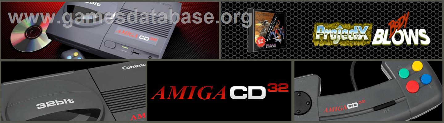 Project-x And Ultimate Body Blows - Commodore Amiga CD32 - Artwork - Marquee