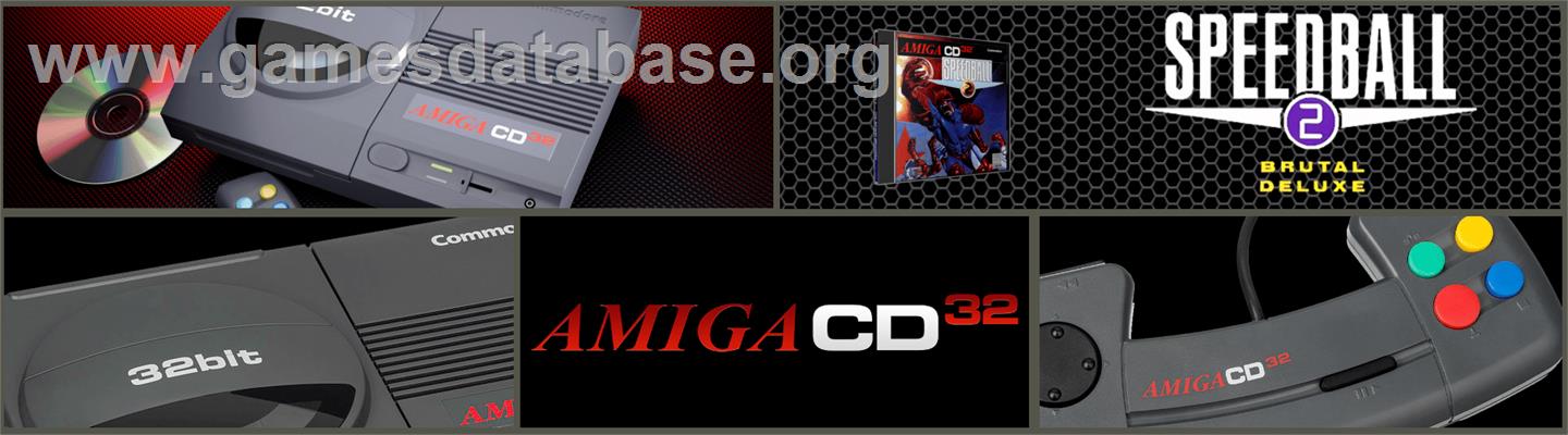 Speedball 2: Brutal Deluxe - Commodore Amiga CD32 - Artwork - Marquee