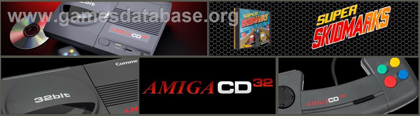 Super Skidmarks - Commodore Amiga CD32 - Artwork - Marquee