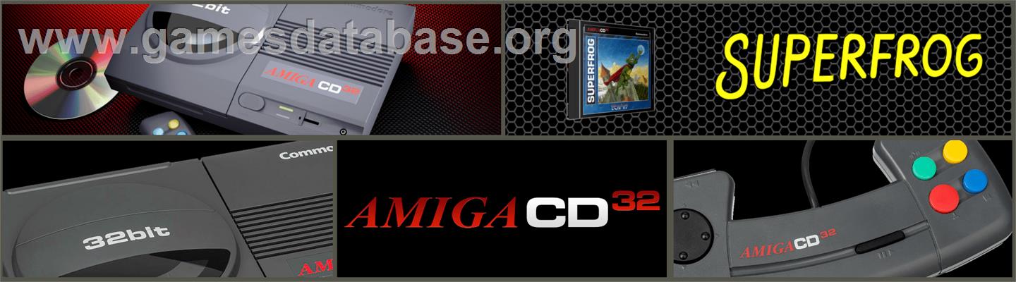 Superfrog - Commodore Amiga CD32 - Artwork - Marquee