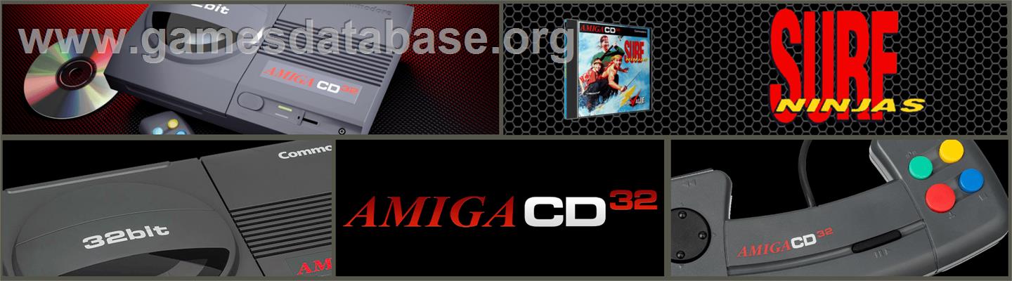 Surf Ninjas - Commodore Amiga CD32 - Artwork - Marquee