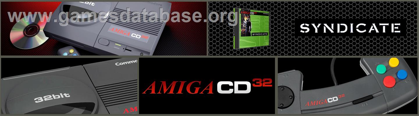 Syndicate - Commodore Amiga CD32 - Artwork - Marquee