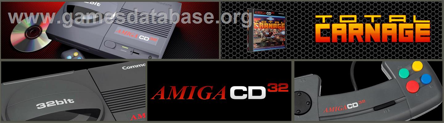 Total Carnage - Commodore Amiga CD32 - Artwork - Marquee