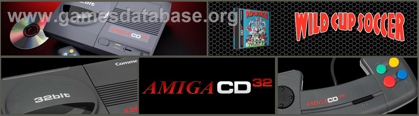 Wild Cup Soccer - Commodore Amiga CD32 - Artwork - Marquee