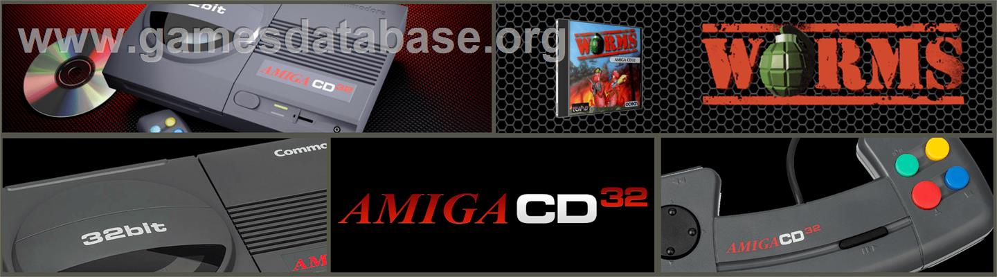 Worms - Commodore Amiga CD32 - Artwork - Marquee