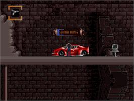In game image of Impossible Mission 2025 - The Special Edition on the Commodore Amiga CD32.