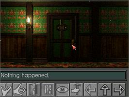 In game image of Labyrinth of Time on the Commodore Amiga CD32.