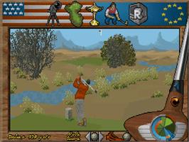 In game image of Ryder Cup - Johnnie Walker on the Commodore Amiga CD32.