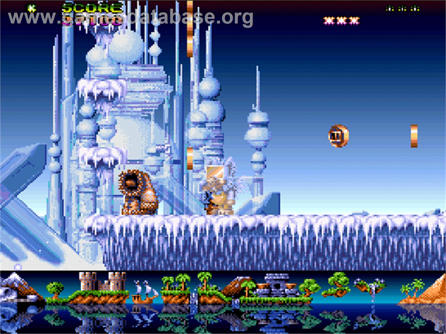 Fire And Ice - The Daring Adventures Of Cool Coyote - Commodore Amiga CD32 - Artwork - In Game