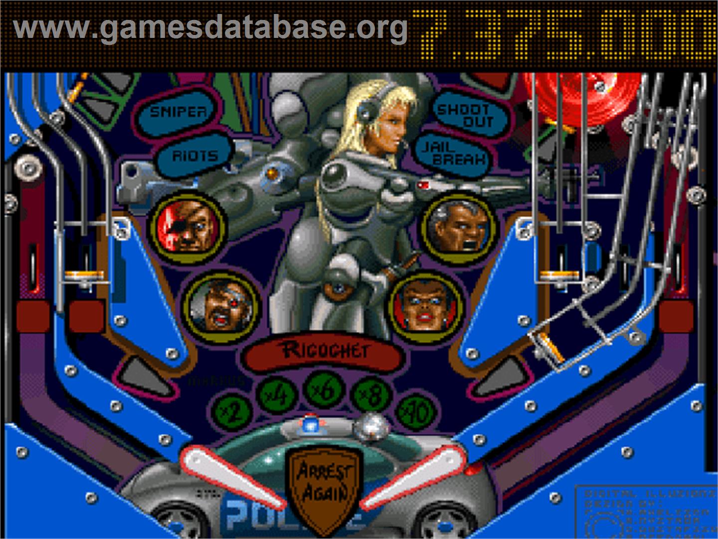 Pinball Illusions - Commodore Amiga CD32 - Artwork - In Game