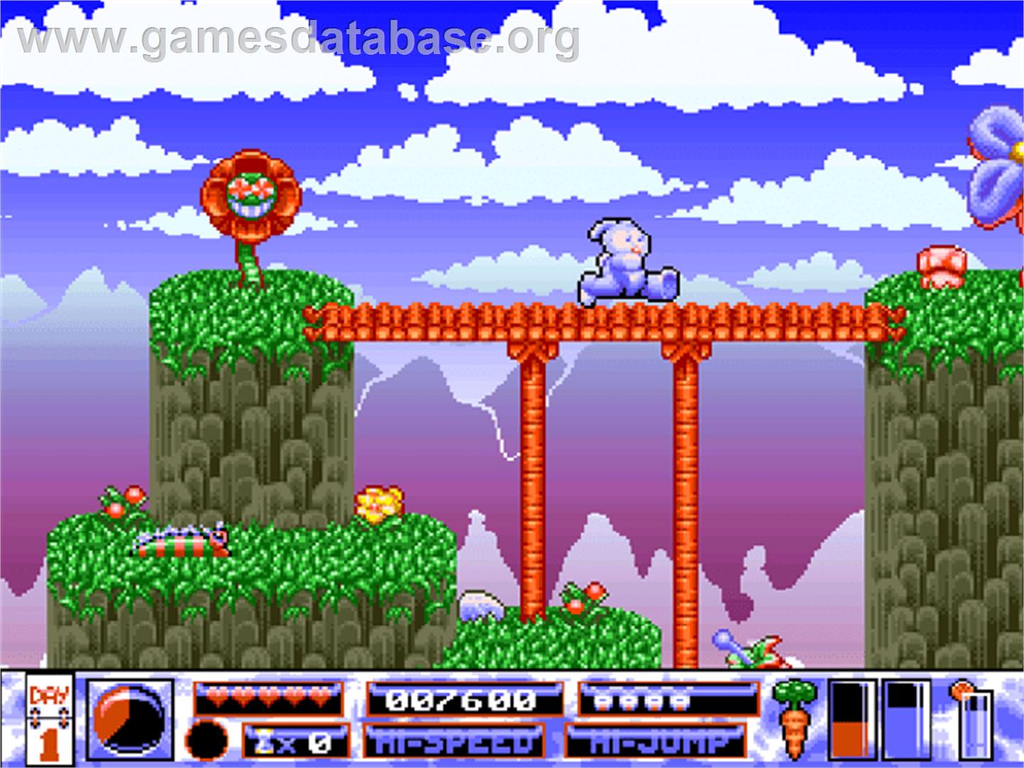 Quik the Thunder Rabbit - Commodore Amiga CD32 - Artwork - In Game