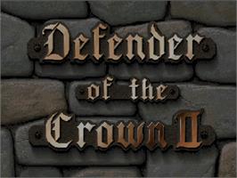 Title screen of Defender Of The Crown 2 on the Commodore Amiga CD32.