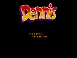 Title screen of Dennis on the Commodore Amiga CD32.