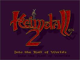 Title screen of Heimdall 2: Into the Hall of Worlds on the Commodore Amiga CD32.