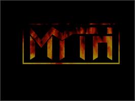 Title screen of Myth - History In The Making on the Commodore Amiga CD32.