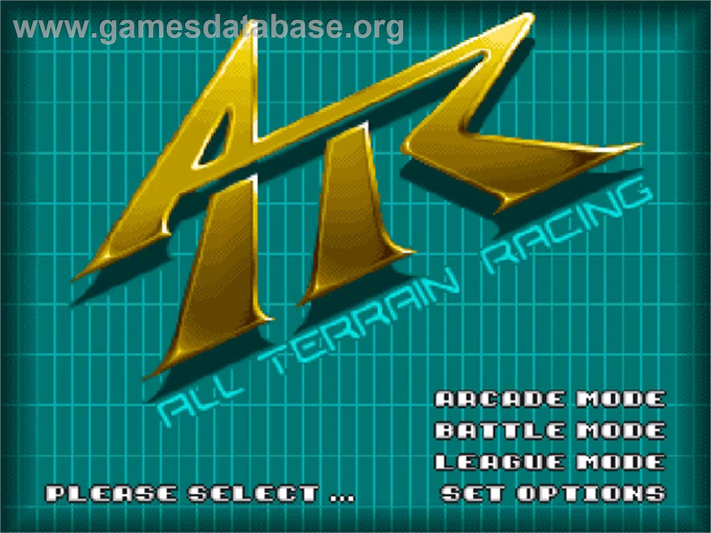 ATR: All Terrain Racing - Commodore Amiga CD32 - Artwork - Title Screen