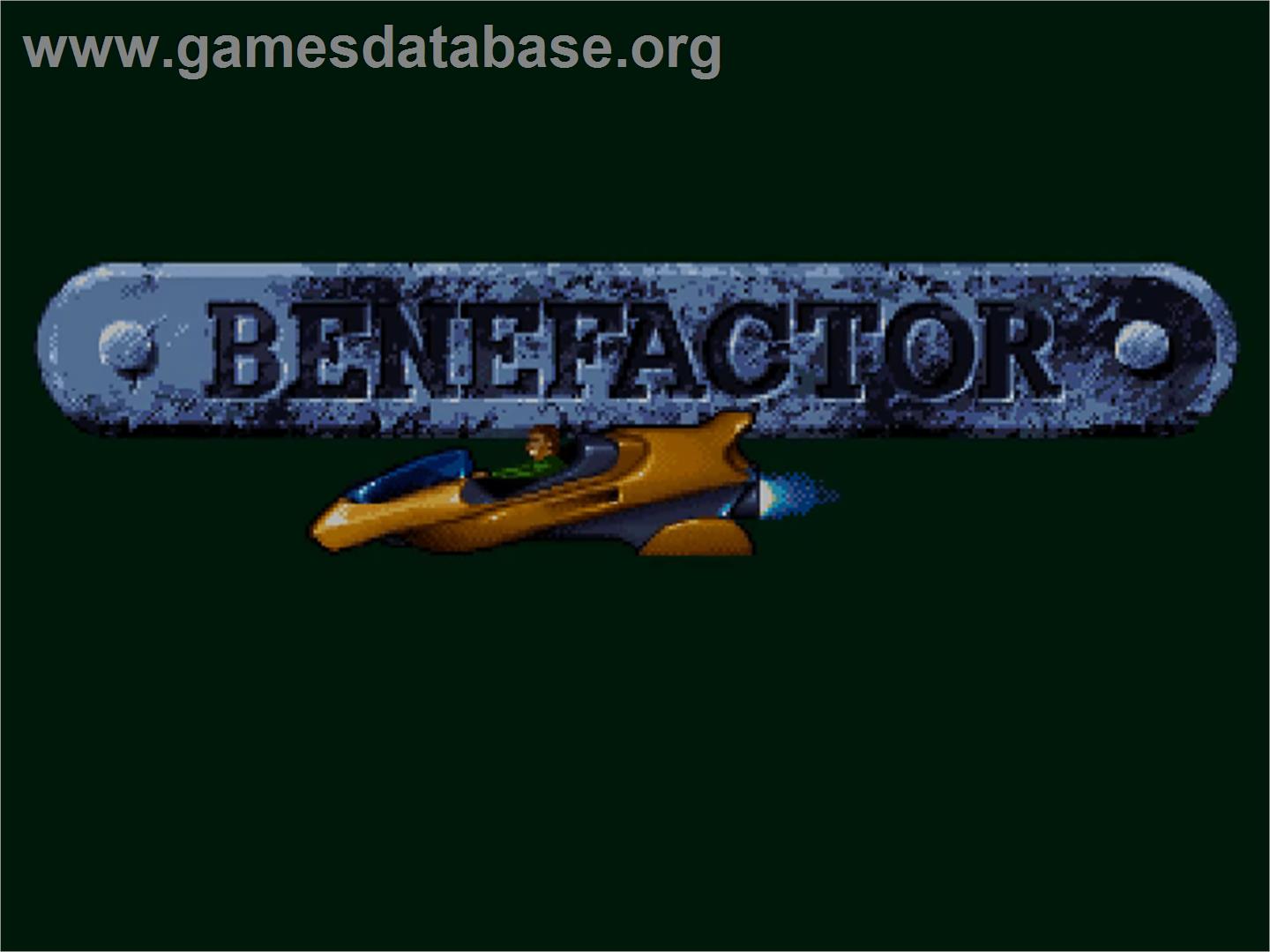 Benefactor - Commodore Amiga CD32 - Artwork - Title Screen