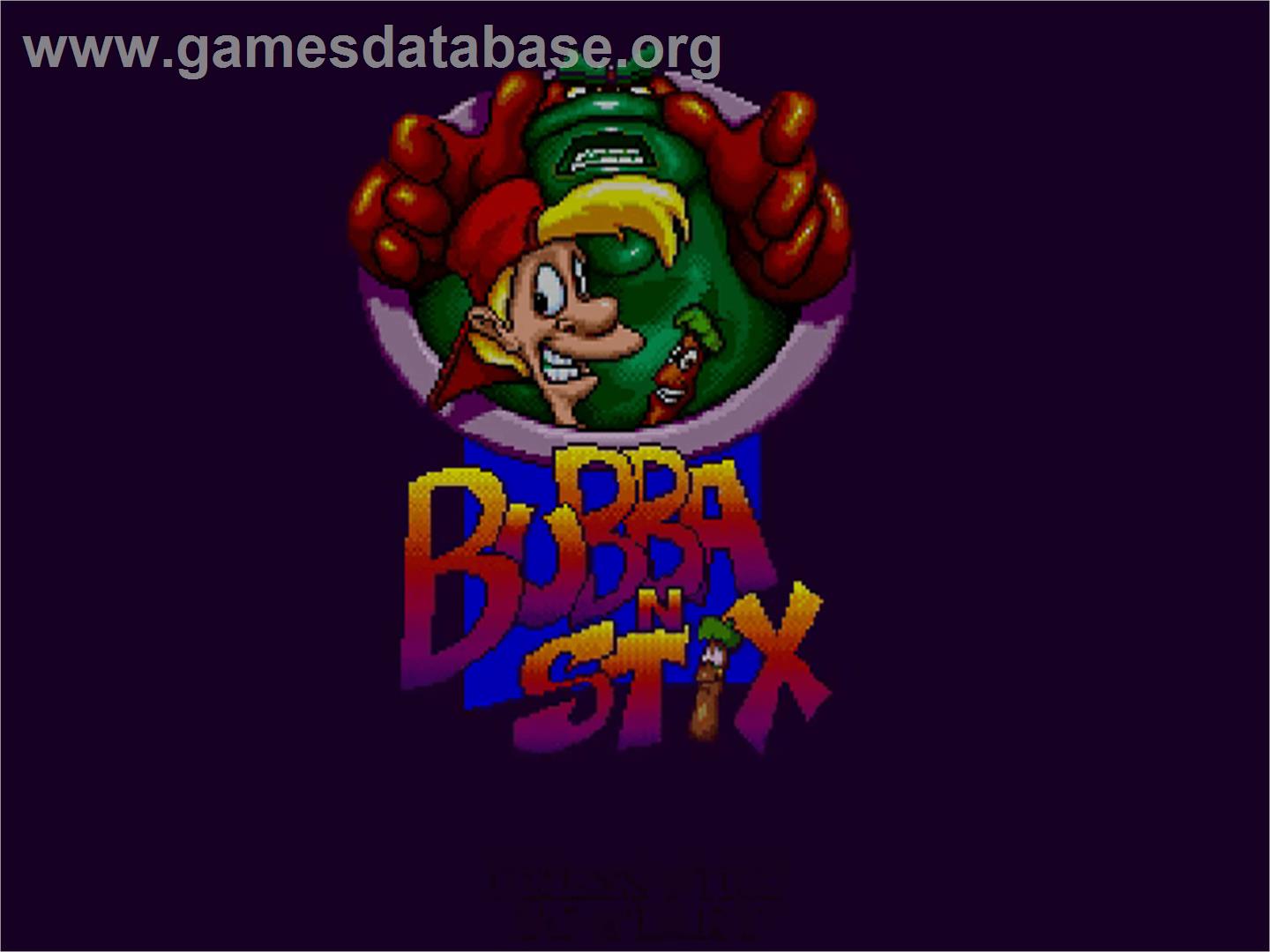 Bubba 'n' Stix - Commodore Amiga CD32 - Artwork - Title Screen