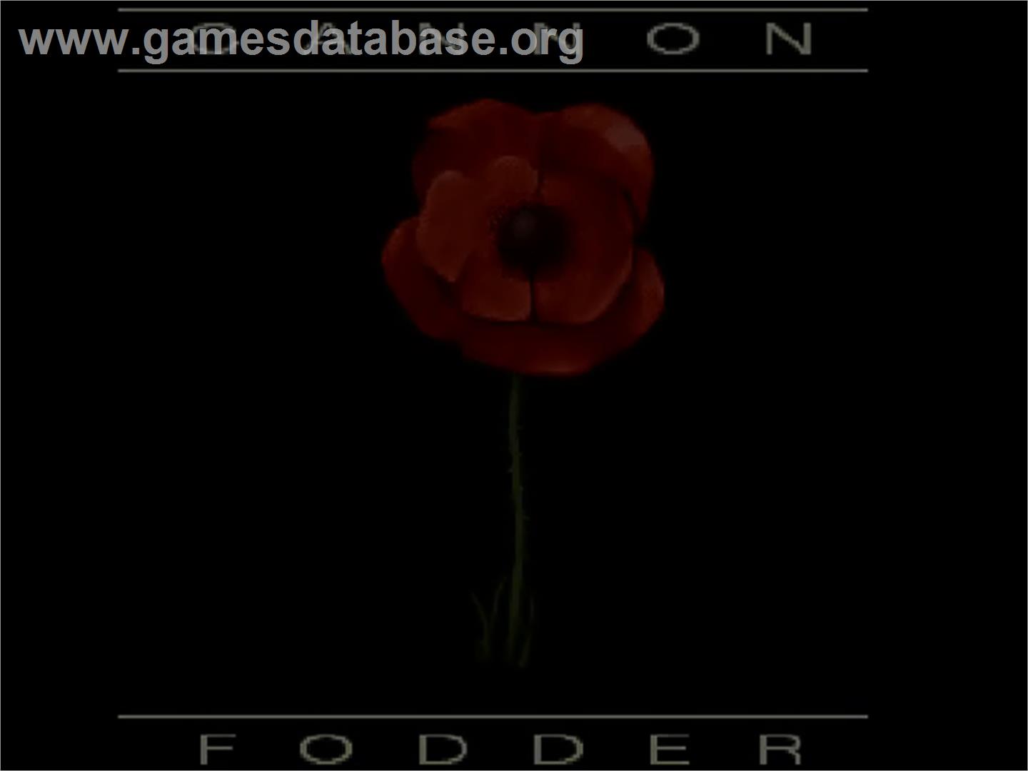 Cannon Fodder - Commodore Amiga CD32 - Artwork - Title Screen